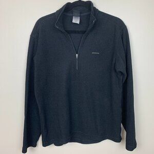 Patagonia Capilene Men's 3/4 Zip Black Pullover Fleece - Medium